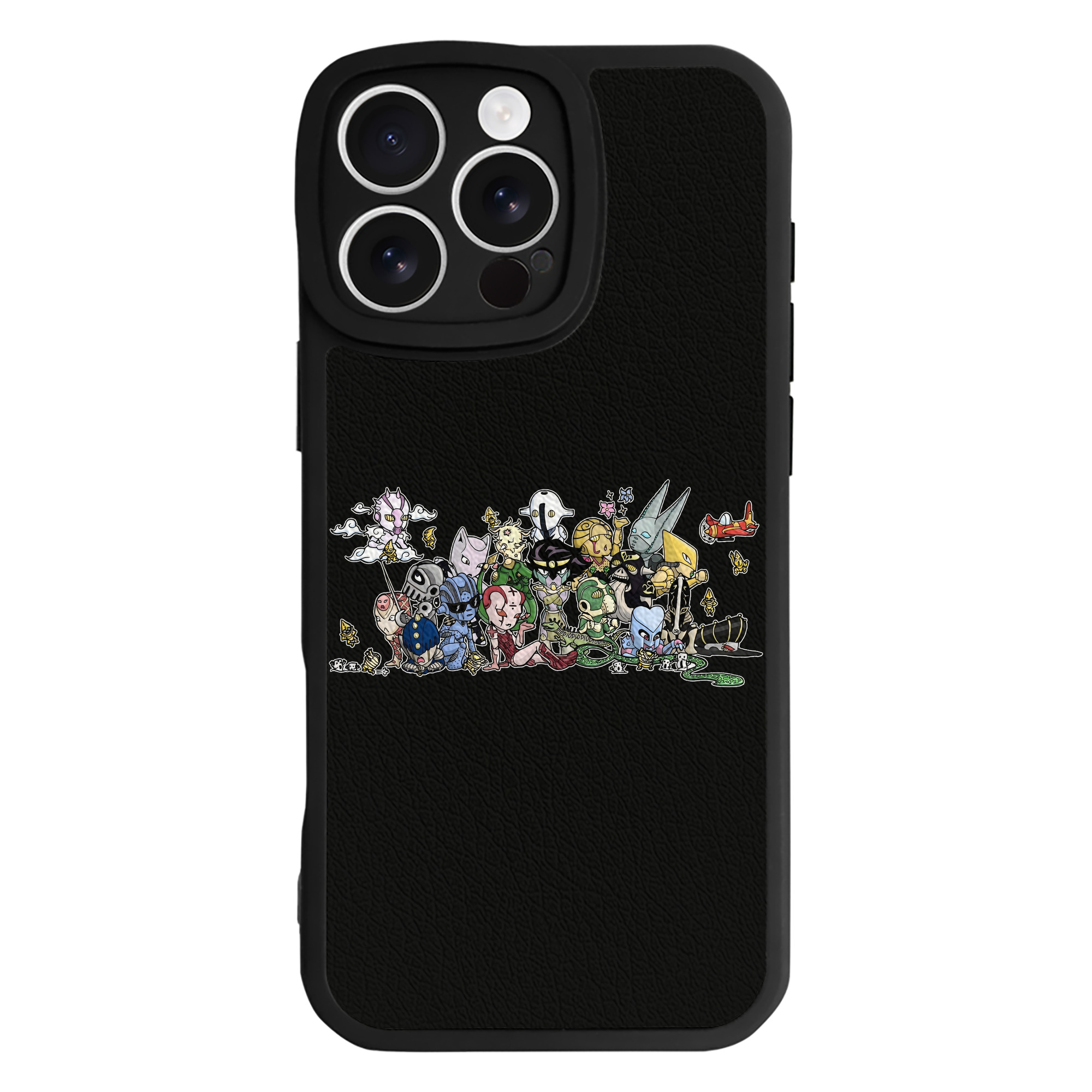 （画像用） ジョジョの奇妙な冒険 JoJo's Bizarre Adventure 【iPhone 16シリーズ対応】シリコンスマホケース（レザー調） 材質：シリコン